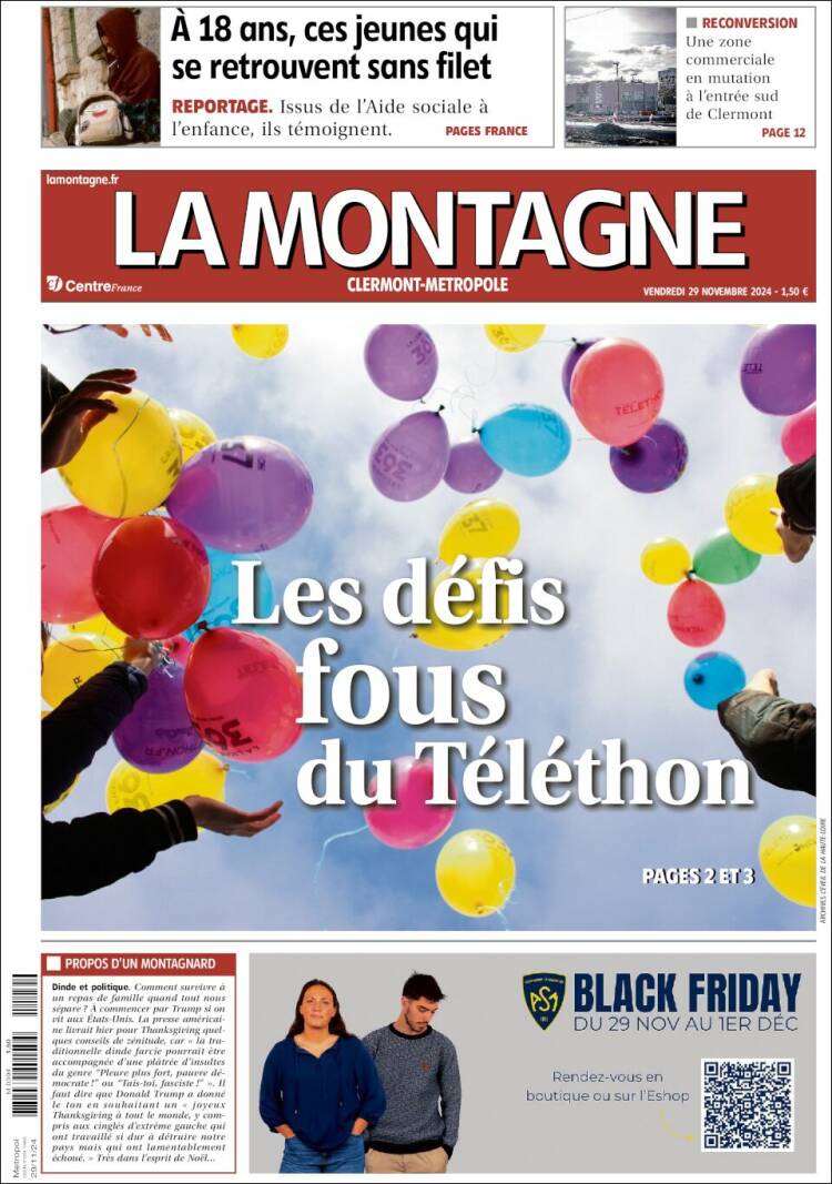 Portada de La Montagne (Francia)
