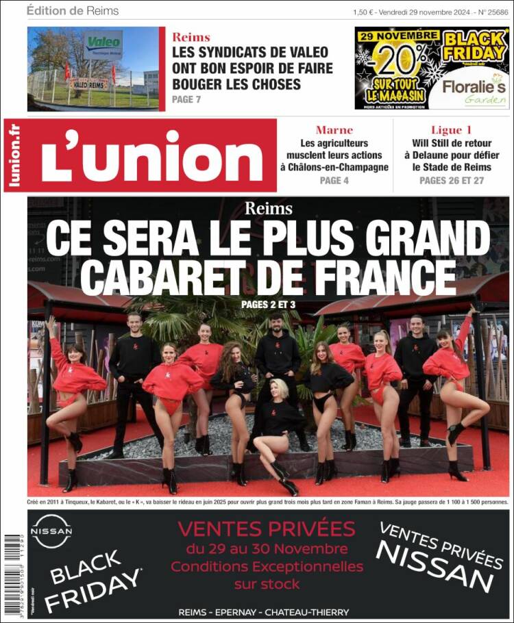 Portada de L'Union (Francia)