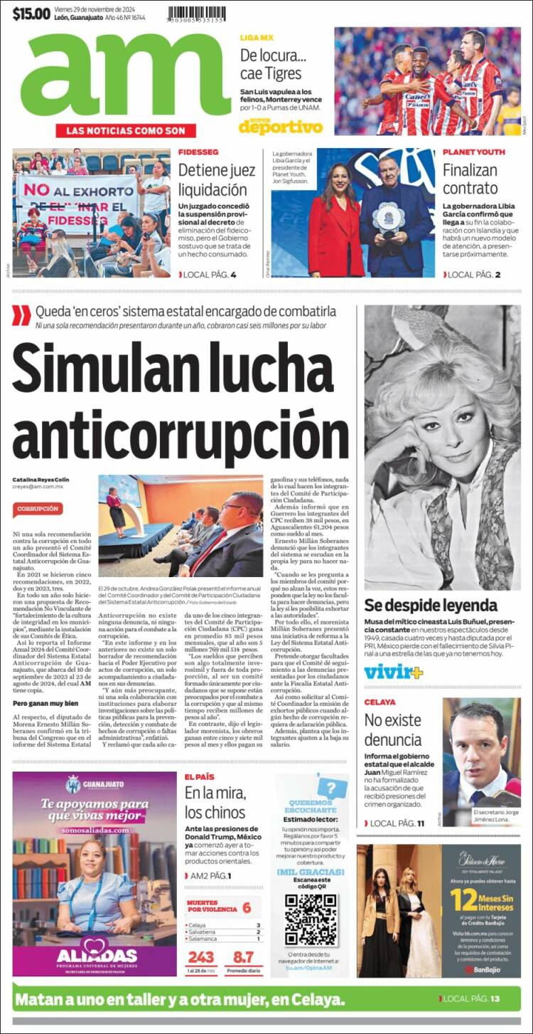 Portada de Al Día A.M. (M&eacute;xico)