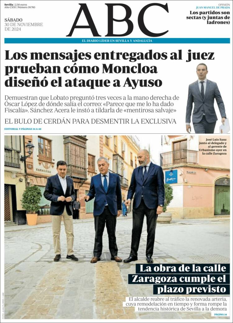 Portada de ABC - Sevilla (España)