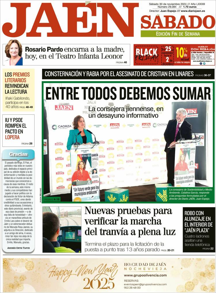 Portada de Diario Jaén (España)