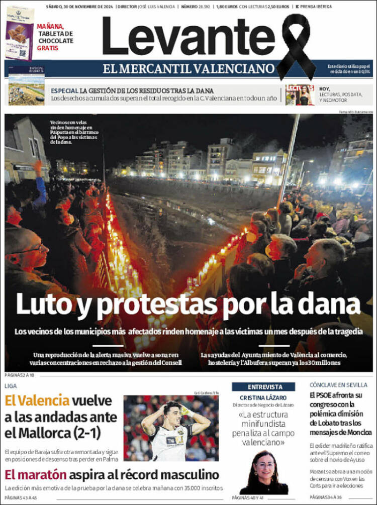 Portada de Levante (España)