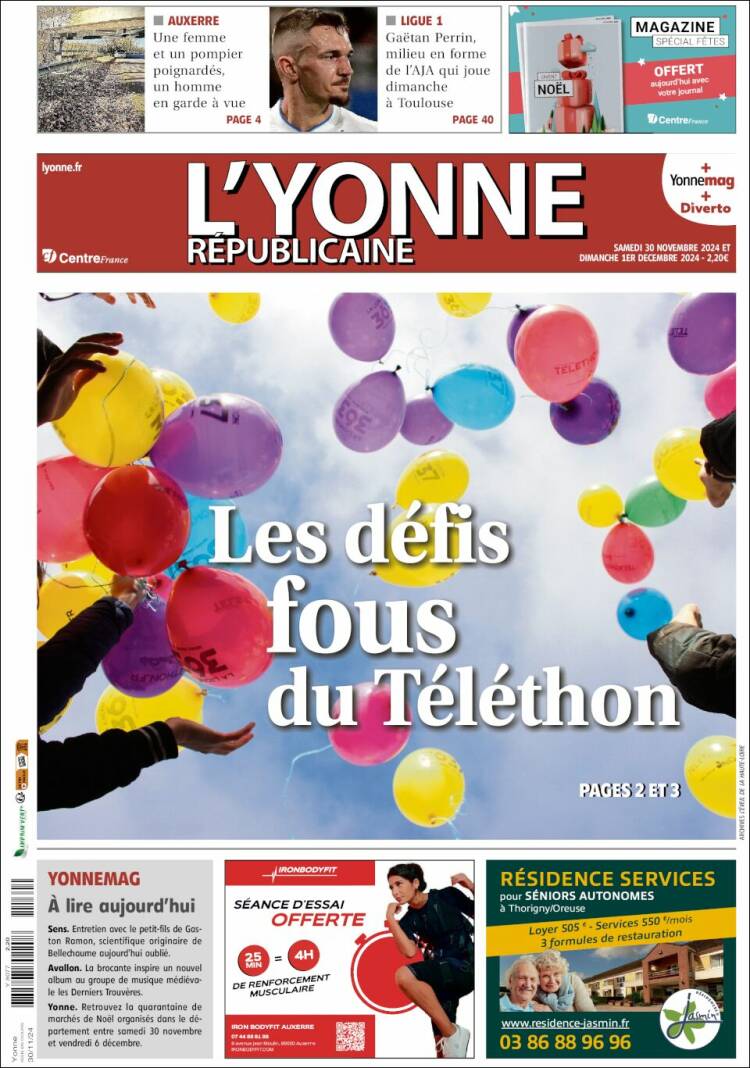 Portada de L'Yonne-Républicaine (France)