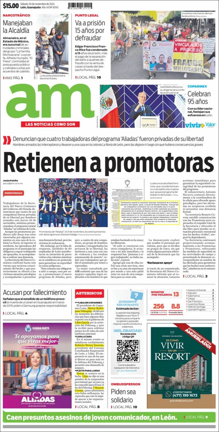 Portada de Al Día A.M. (Mexico)