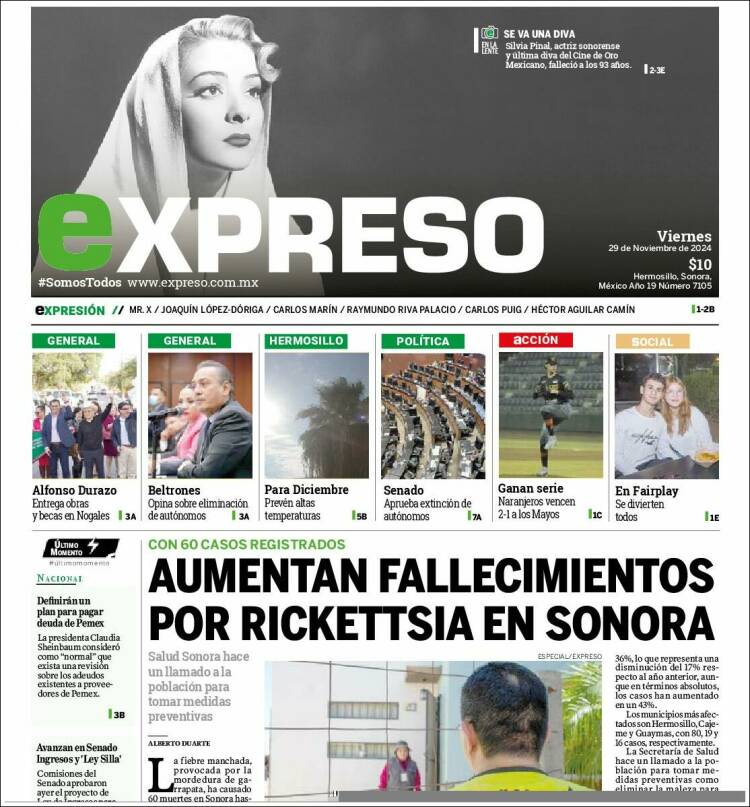Portada de Expreso (Mexico)