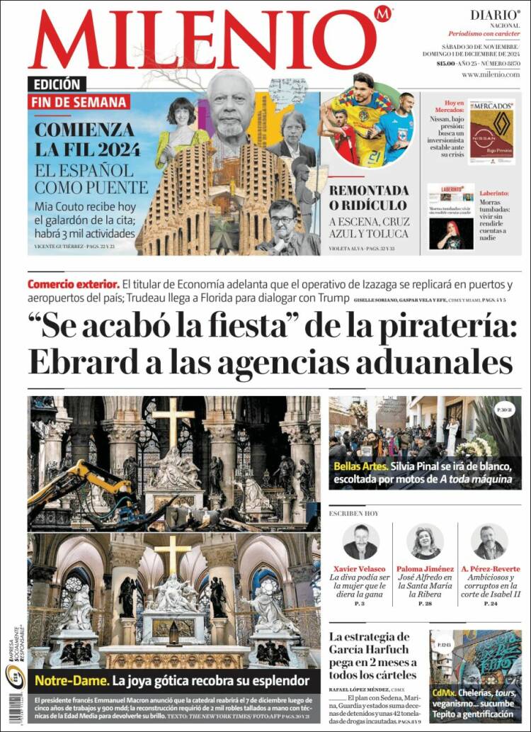 Portada de Milenio (Mexico)