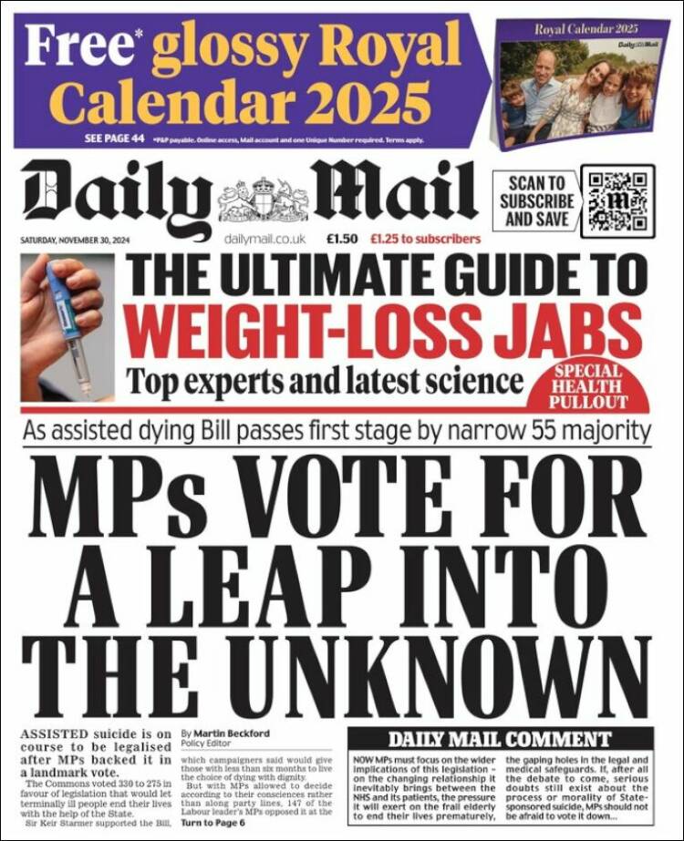 Portada de Daily Mail (United Kingdom)