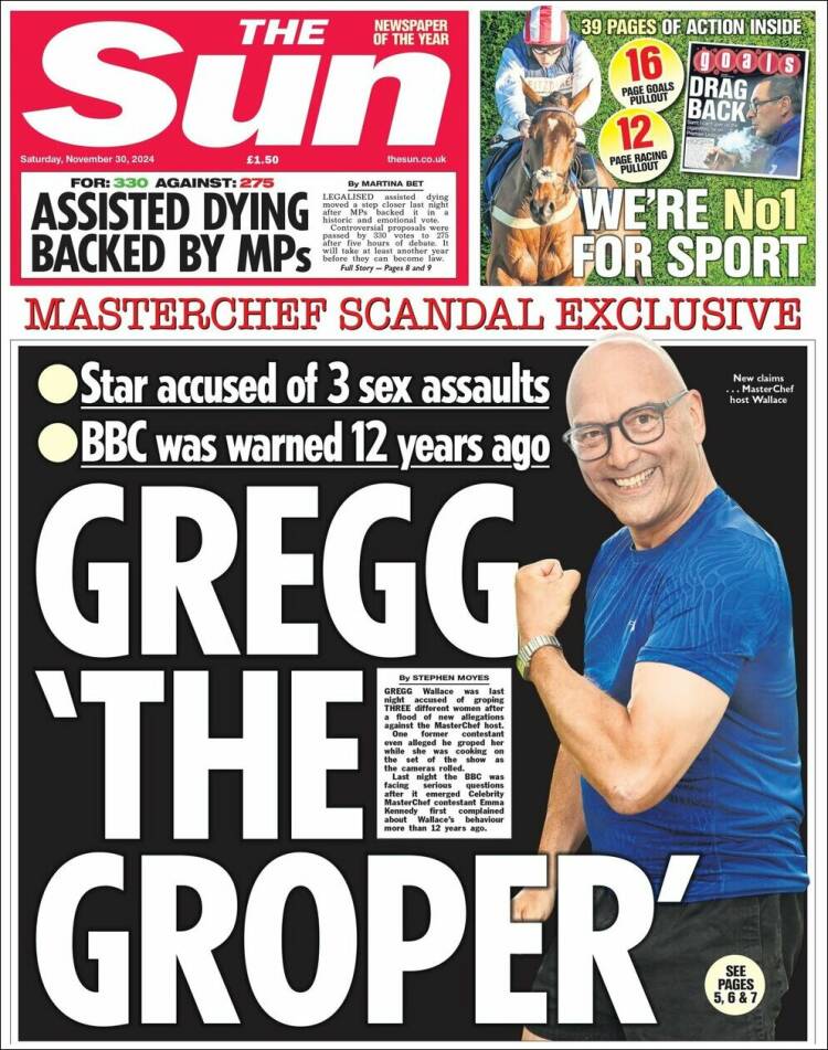 Portada de The Sun (United Kingdom)