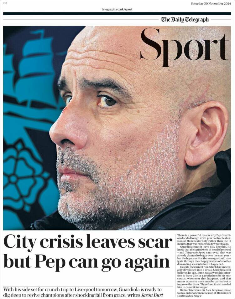 Portada de Telegraph Sport (United Kingdom)