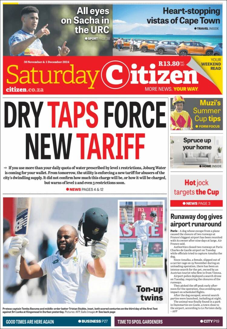 Portada de The Citizen (South Africa)