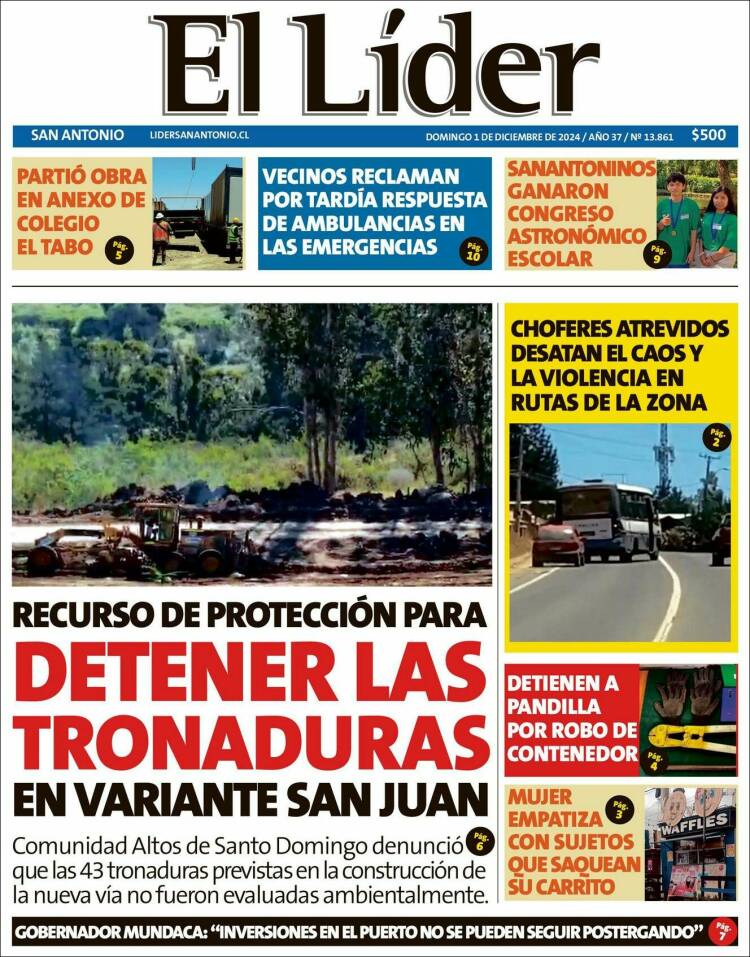 Portada de Lider de San Antonio (Chile)