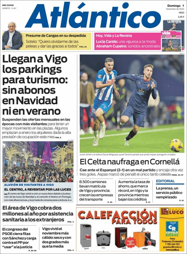 Portada de Atlántico Diario (España)