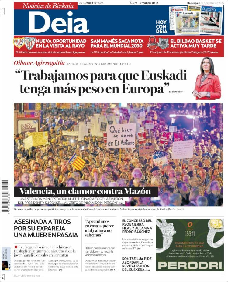 Portada de Deia (España)