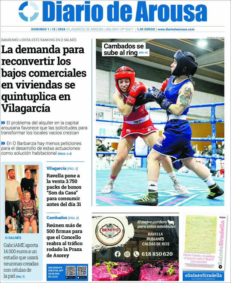 Portada de Diario de Arousa (España)