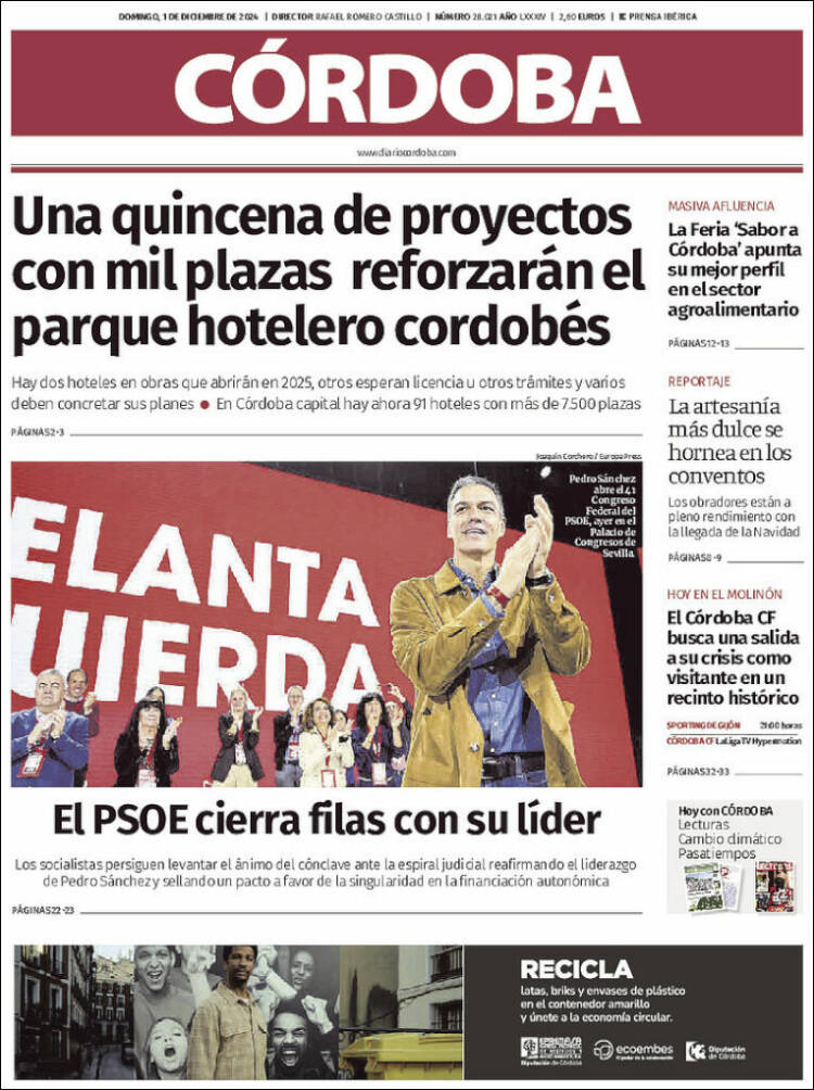 Portada de Diario de Córdoba (España)