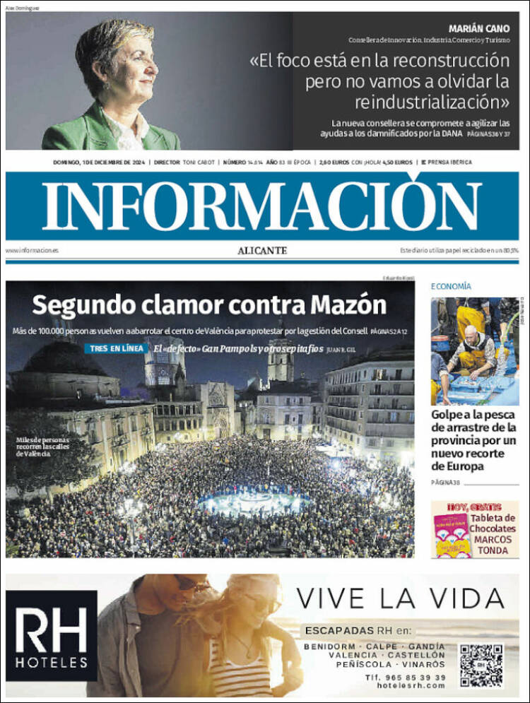 Portada de Diario Información (España)