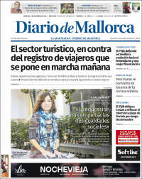 Portada de Diario de Mallorca (España)