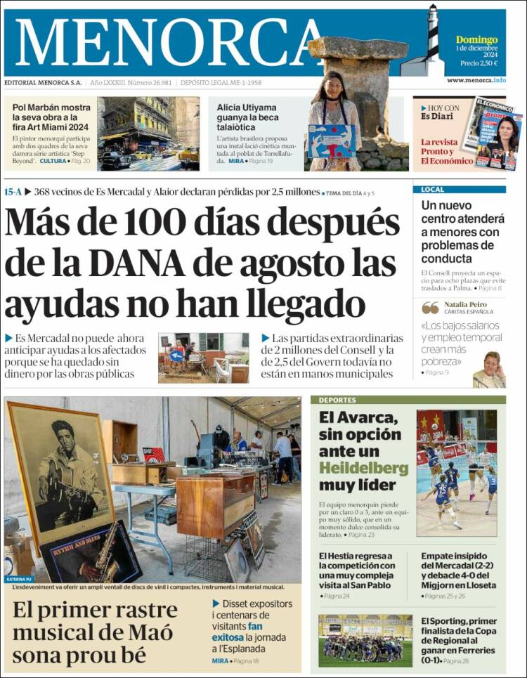 Portada de Menorca - Diario Insular (España)