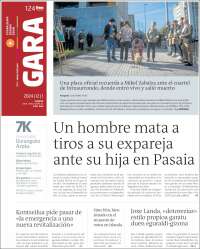 Portada de Gara (España)