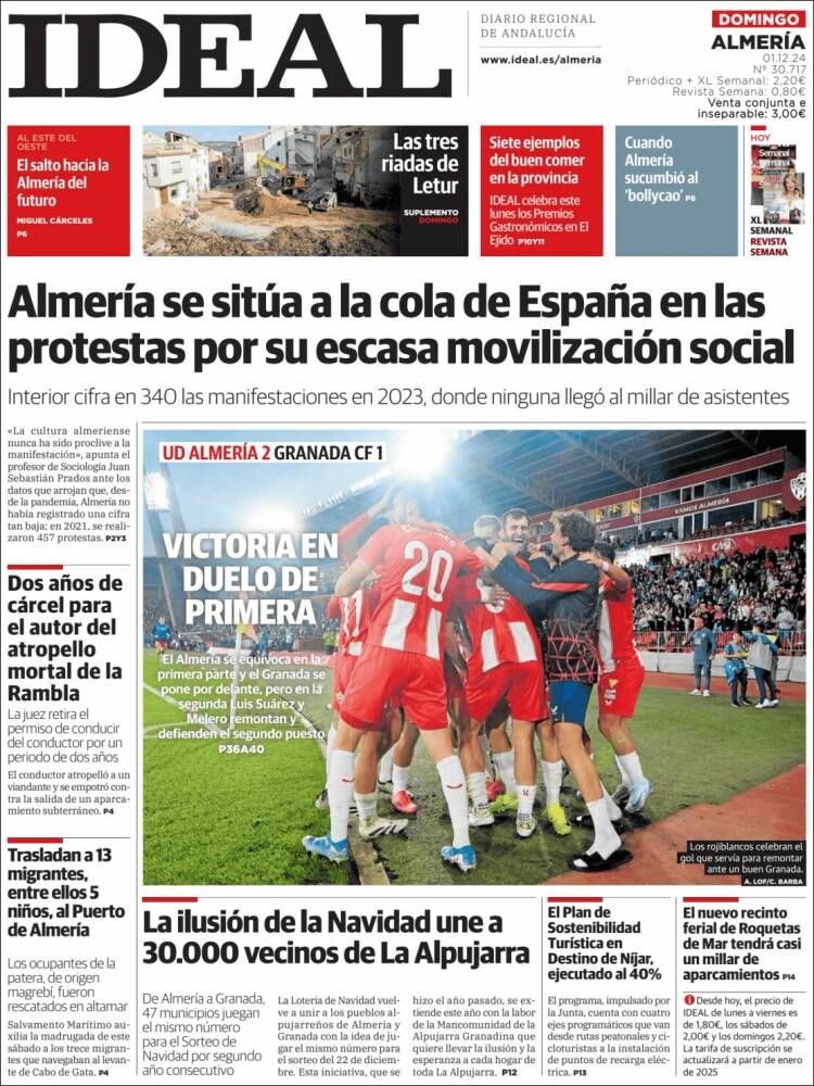 Portada de Ideal Almeria (España)