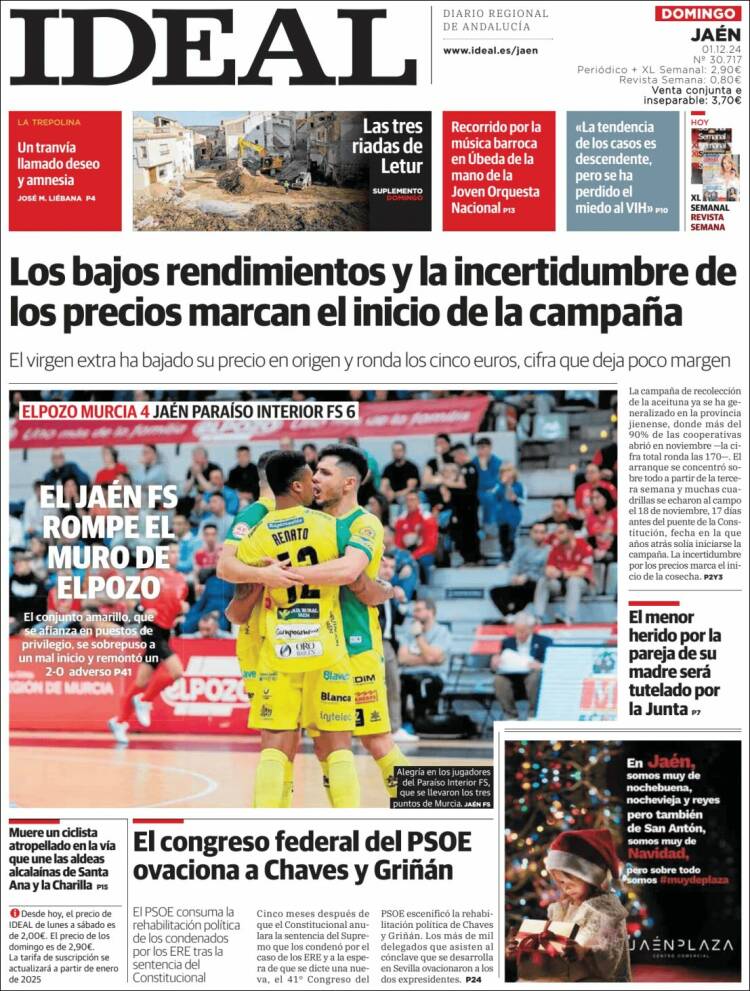 Portada de El Ideal de Jaén (España)