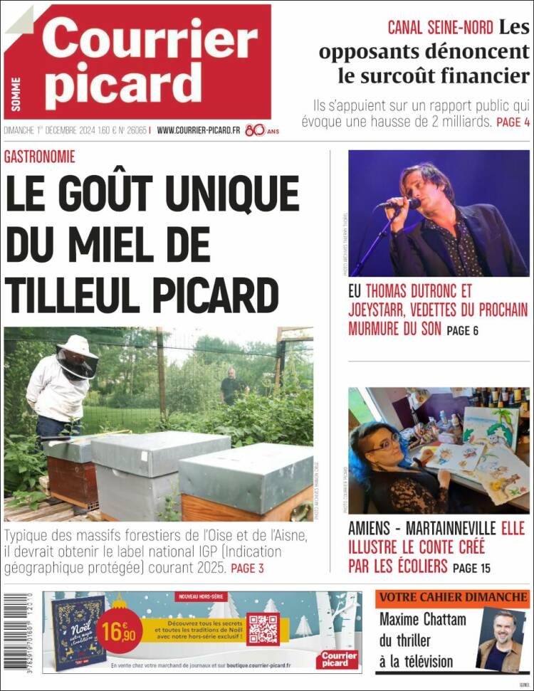 Portada de Courrier Picard (Francia)