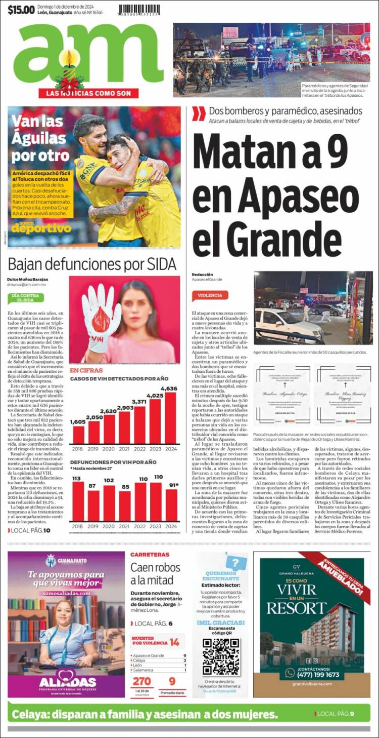 Portada de Al Día A.M. (México)