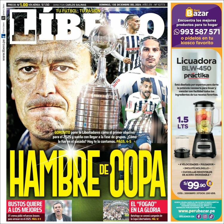 Portada de Líbero (Per&uacute;)