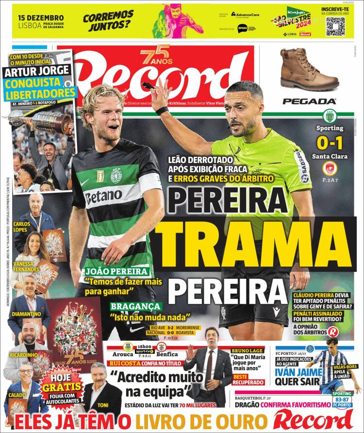 Portada de Jornal de Negócios (Portugal)