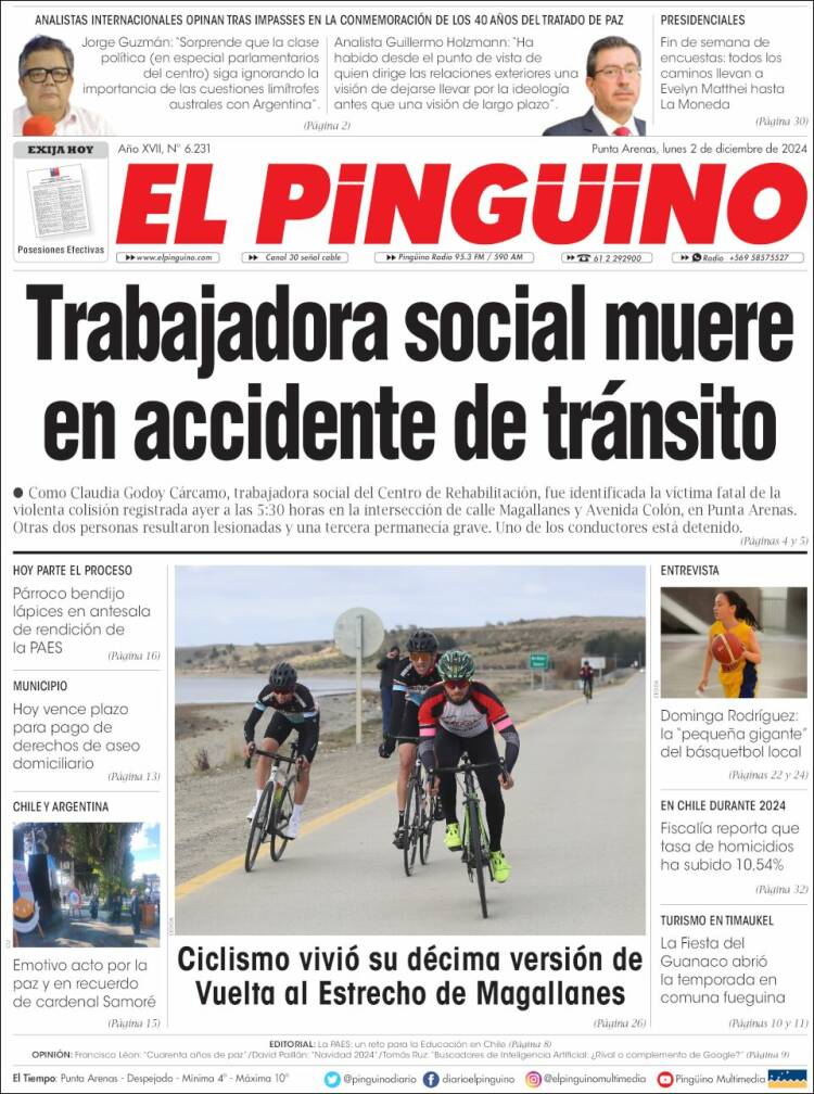 Portada de El Pingüino (Chile)