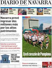 Portada de Diario de Navarra (España)