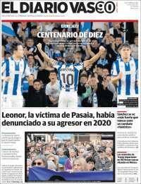 Portada de Diario Vasco (España)