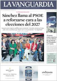 Portada de La Vanguardia (España)