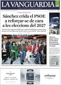 Portada de La Vanguardia (España)