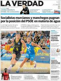 Portada de La Verdad de Murcia (España)