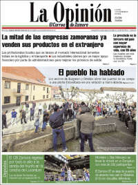 Portada de La Opinión - El Correo de Zamora (España)