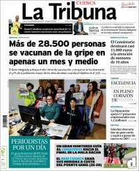 Portada de La Tribuna de Cuenca (España)