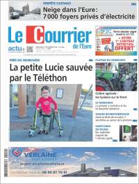 Portada de Le Courrier de l'Ouest (Francia)