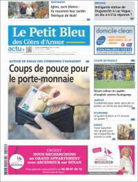 Portada de Le Petit Bleu (Francia)