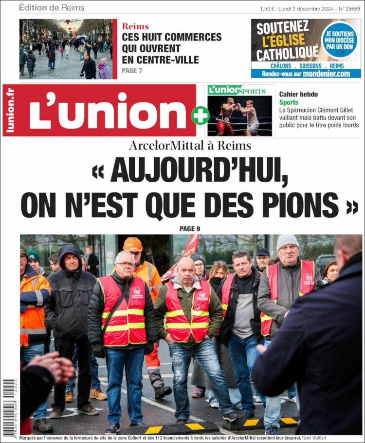 Portada de L'Union (Francia)