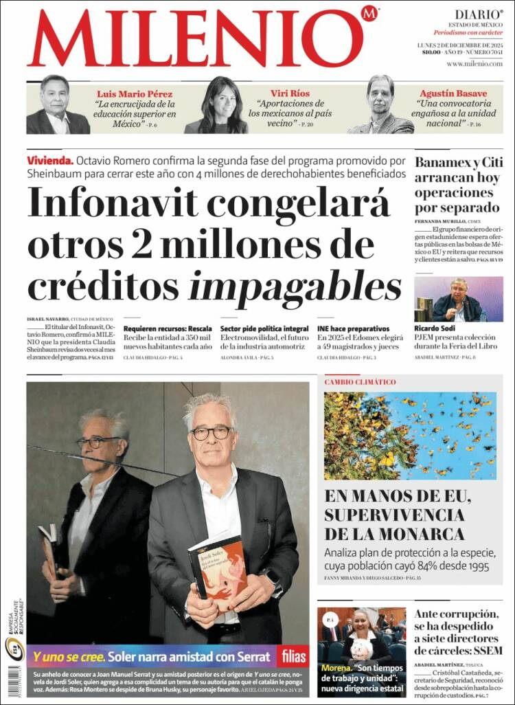 Portada de Milenio - Estado de México (M&eacute;xico)