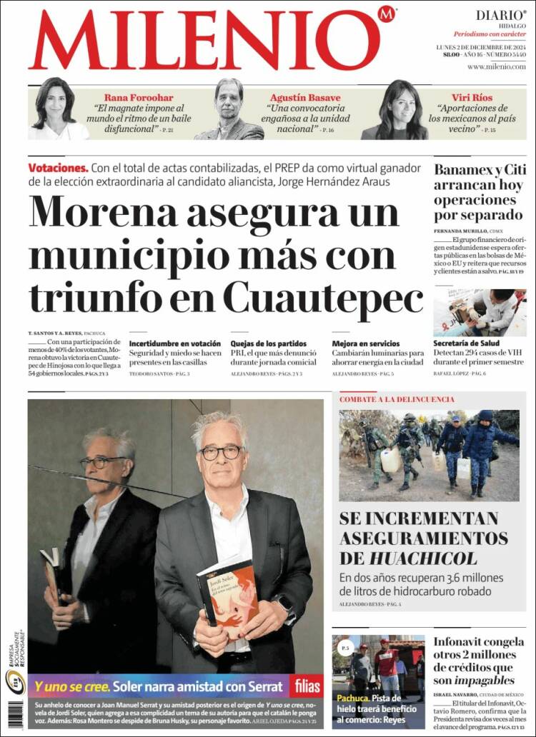 Portada de Milenio de Hidalgo (M&eacute;xico)
