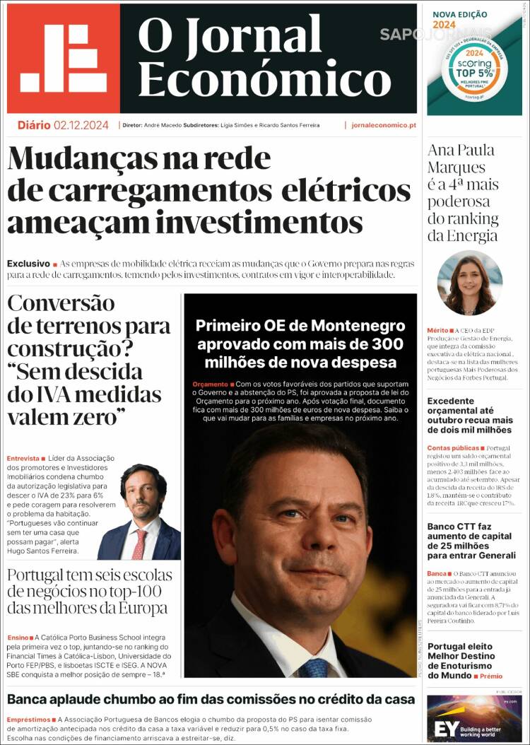 Portada de Oje (Portugal)