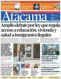 Portada de Diario de Atacama (Chili)