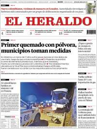 Portada de El Heraldo (Colombie)