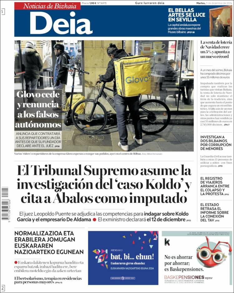 Portada de Deia (España)