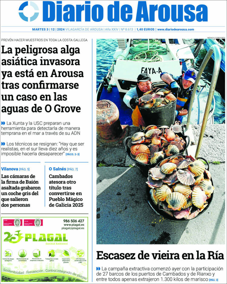 Portada de Diario de Arousa (Espagne)