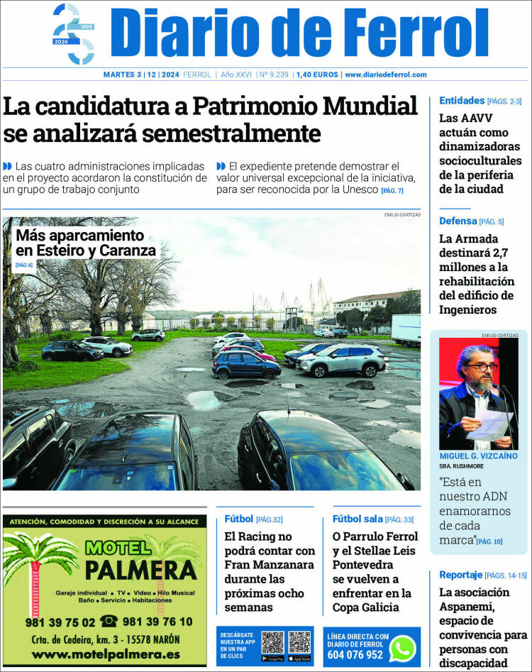 Portada de Diario de Ferrol (Espagne)