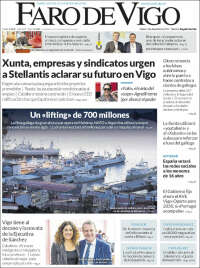 Portada de Faro de Vigo (Espagne)