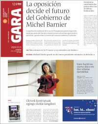 Portada de Gara (Espagne)